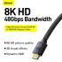 Baseus High-Definition Series 2.1 HDMI 8K to HDMI 8K Adapter Cable - Black